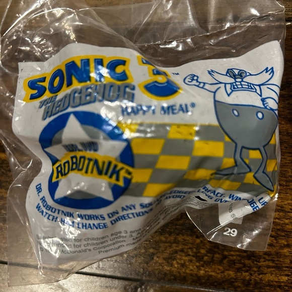 NWT (lot of 2) 1993 Sonic the Hedgehog 3 McDonalds Happy Meal Toy - Picture 2 of 5